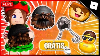 🔴LIVE! PEGANDO ITENS GRÁTIS NO ROBLOX E JOGANDO COM INSCRITOS