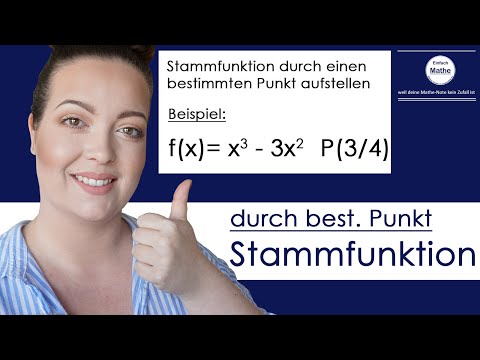 Stammfunktion durch Punkt | Integrationskonstante bestimmen by einfach mathe!