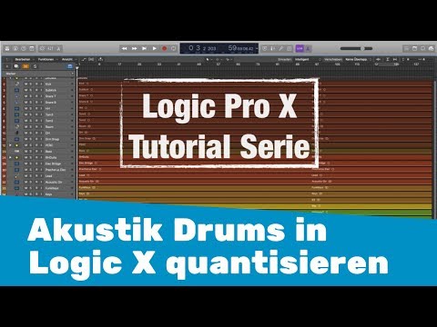 How to properly quantize acoustic drums in Logic X || Logic X Tutorial (German)