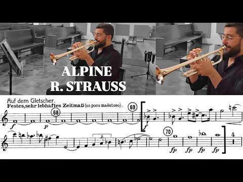 Alpine symphony- 3° Trumpet Excerpt - Daniel Leal trumpet