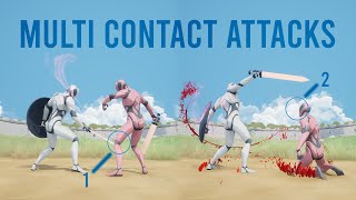 Unreal Engine 5 - Attacks with Multiple Contact Points -  Action RPG #93