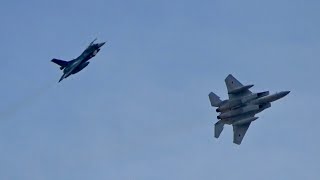 飛行開発実験団F-15J＆F-2A機動飛行　静浜基地航空祭2026