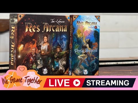 Res Arcana w/ both Expansions, LIVE PLAY and Chat w/ Randy and Ellen