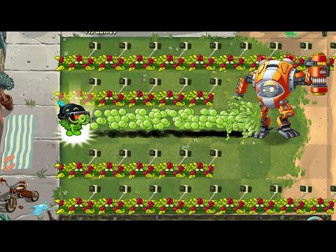 PvZ 2 100 Plants Level 1 Vs Z Mech Zombie Phase 2 - Who will Win ?