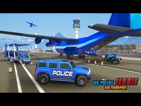 US Police Hummer Car Quad Bike Police Chase Game