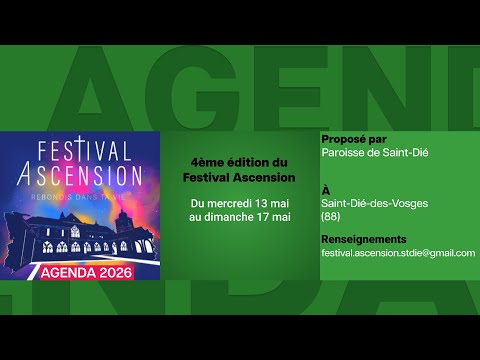 Agenda du 1er mai 2026