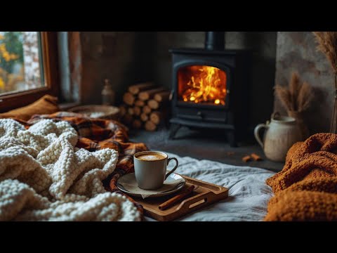 Cozy Fireplace Ambience | Flannel Warmth & Fiery Crackles for Autumn Comfort