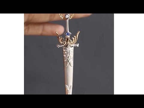 turning rusty bolt into sword pendant - sword pendant making #highlights #video #best #official