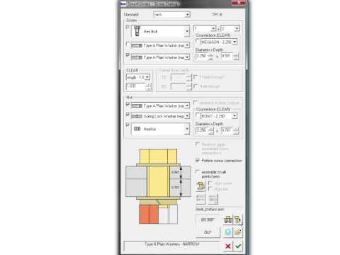 SMARTLibrary - Screw connections in Creo - B&W Software