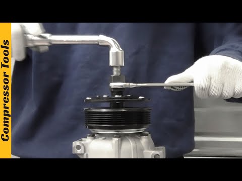 HOW TO Use Clutch Hub Replacement  TOOL of Car AC Compressor on Delphi Harrison