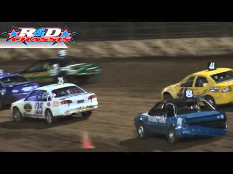 Production Sedans - B-Main - QLD Title - Kingaroy Speedway - 22.02.14