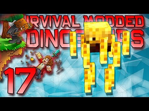 Minecraft: Modded Dinosaur Survival Let's Play w/Mitch! Ep. 17 - Eye of Enders!