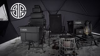 【キャンプ】#35 雪の中で無骨ブラックギアキャンプ！新キャンプギアも引っ提げ、すき焼きとアルパカストーブで寒さを吹き飛ばす。雪中キャンプ、ブラックキャンプ