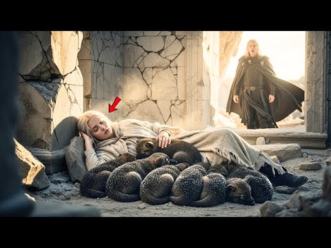 The Alpha King Found His Missing Luna — Lying Beside 12 Pups She Had Kept Alive All Night