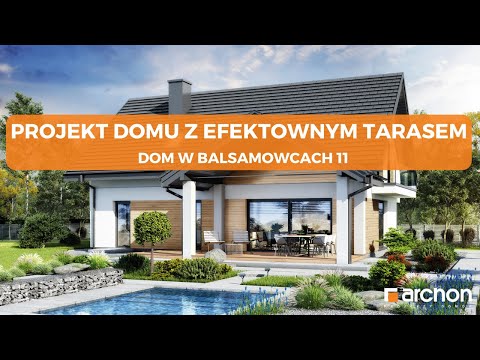 Dom w balsamowcach 11 – Wygodny dom z poddaszem użytkowym I ARCHON+ Projekty Domów #projektdomu