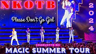 NKOTB Live 2024 | PLEASE DON&#39;T GO GIRL | Magic Summer Tour 2024 | Charlotte NC | Hangin&#39; Tough Album