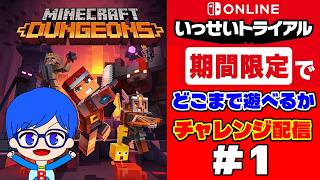 壮大な冒険の始まり！マインクラフトダンジョンズをいっせいトライアルのうちに遊び尽くす！＃１【MINECRAFT DUNGEONS】