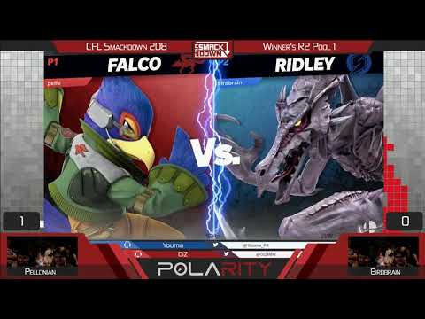 CFL Smackdown 208 Ultimate - Pellonian (Falco) vs Birdbrain (Ridley) - Winners R2 Pool 2