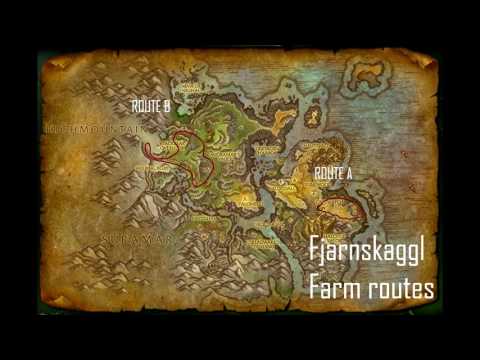 Fjarnskaggl farming route