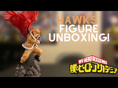 image-What material is the my Hero Academia Hawks age of Heroes Statue made of?