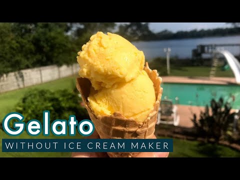 Making Gelato without Ice Cream Machine | Watermelon Gelato & Mango Gelato