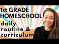 Homeschooling a 1st grader | Daily routine, curriculum, and activities #homeschool #homeschoolmom