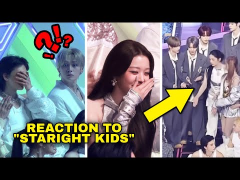 Wonyoung & Stray kids reaction to “straight kids,” Yujin and Bang Chan praised at KGMA #kpop