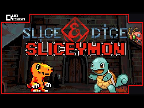 Trying out Sliceymon! Pokémon and Digimon Collide | Slice and Dice