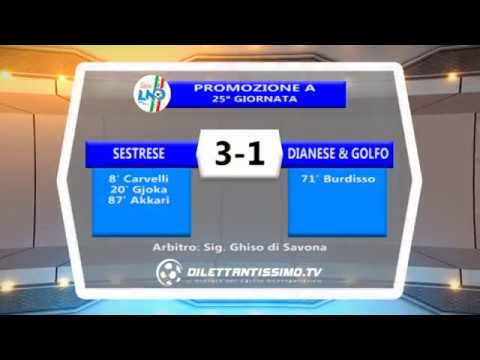 SESTRESE -  DIANESE & GOLFO 3-1 PROMOZIONE A25^ giornata