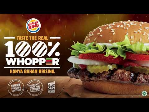 100% Whopper REAL Ingredients