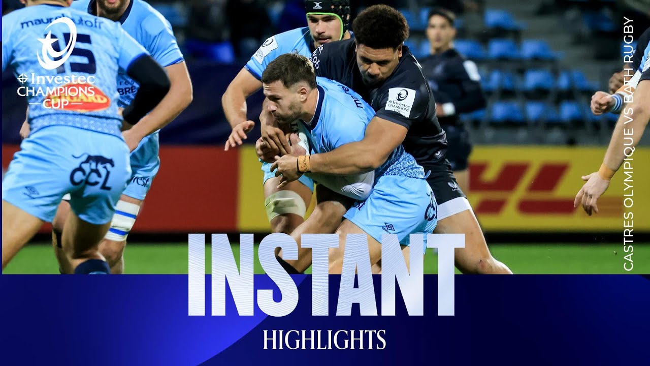 Instant Highlights - Castres Olympique v Bath Rugby | Investec Champions Cup 2025/26