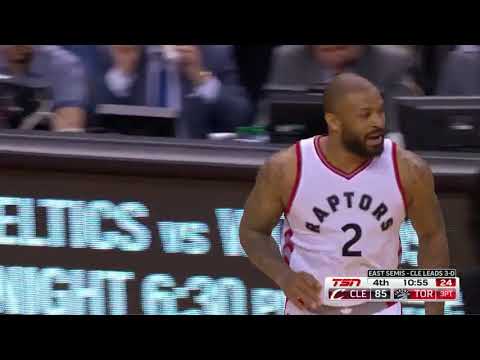 NBA, playoff 2017, Cavaliers vs. Raptors, Round 2, Game 4, Move 45, P.J Tucker, 3 pointer