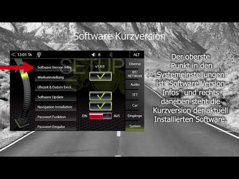 ZENEC Tutorial : Z-E3756/ Z-N956 Prüfung der installierten Software Version