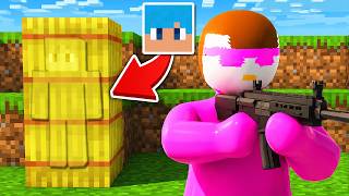 体に色を塗ってマイクラの世界でかくれんぼ対決！【めっちゃカメレオン】