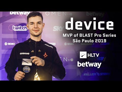 device - HLTV MVP by betway of BLAST Pro Series São Paulo