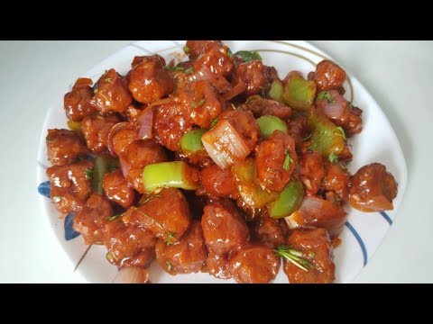 ಆಹಾ! ಸೂಪರ್ ಟೆಸ್ಟಿ ಮಂಚೂರಿಯನ್ ಹೀಗೆ ಮಾಡಿ | Soya manchurian in Kannada | Soya Chilli Recipe in Kannada