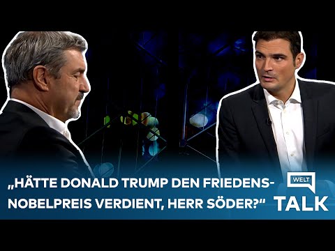 Video Thumbnail: WELT TALK SPEZIAL: "Hätte Donald Trump den Friedensnobelpreis verdient, Herr Söder?"