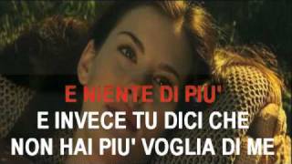 Cesare Cremonini - Niente di piu  karaoke instrumental