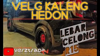 REVIEW VELG KALENG HEDON! - CARA BIKIN LEBAR VELG KALENG // daihatsu sigra // 88steel yogyakarta #8