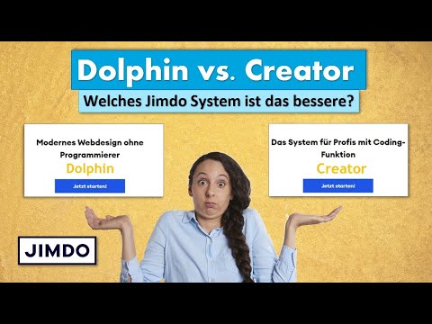 Jimdo Creator oder Jimdo Dolphin? Welches Jimdo System ist soll ich auswählen? Hier der Vergleich!