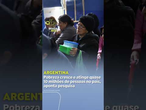 Pobreza cresce na Argentina e atinge quase 10 milhões de pessoas, aponta pesquisa