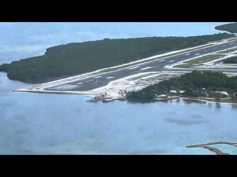 Close do Aeroporto Pohnpei da Micronésia de Sochens
