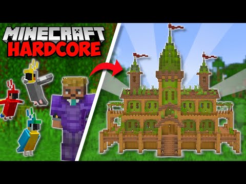 I Built A JUNGLE MANSION in Minecraft 1.19 Hardcore (#56)