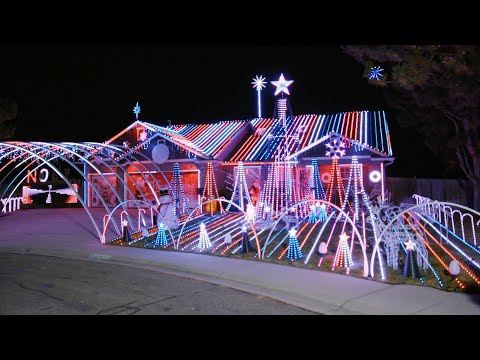 DeBolt Family's Colorful Choreographed Christmas - The Great Christmas Light Fight