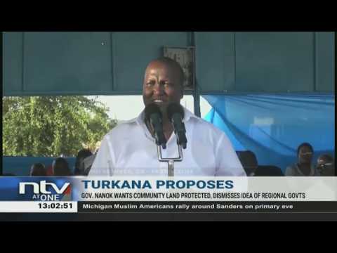 Governor Nanok says need to protect community land among proposals for Nakuru BBI