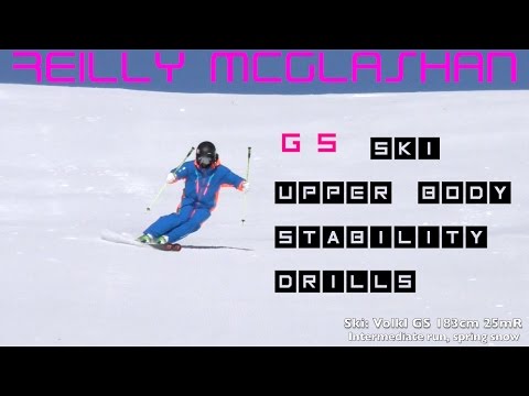 GS ski "short turn" upper body stability drills lesson