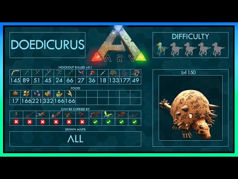 Doedicurus easy Tame | Taming Guide ark | Quick and Easy | Different Methods + Trap
