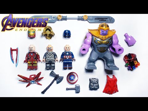 Lego Iron Man, Captain America, Thor and Thanos Marvel | EndGame Avengers Final Battle series