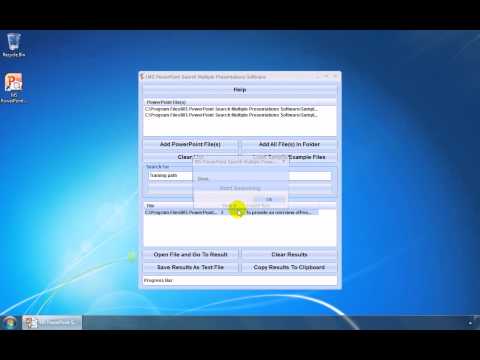 MS PowerPoint Search Multiple Presentations Software