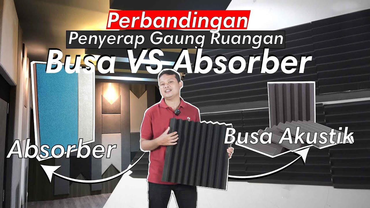 Simak Video ini!! Perbandingan Absorber Busa (Foam) VS Absorber Mineral Wool